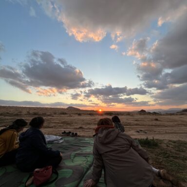 Sunset in Wadi Rum