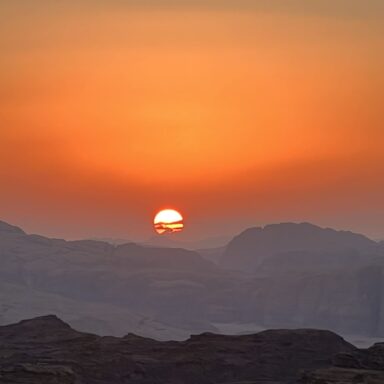 The sun is going home