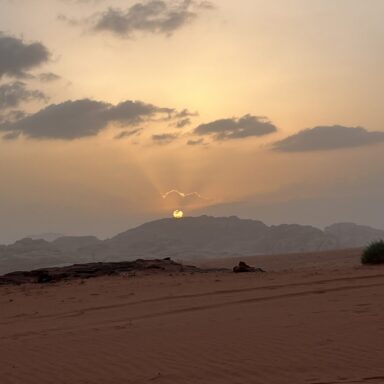 The sunset is coming