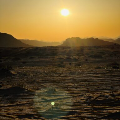 The beauty of desert of Wadi Rum